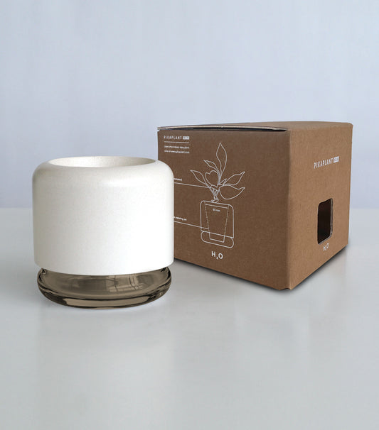 Geo H2O Ash Blumentopf mit integriertem Wasserspeicher